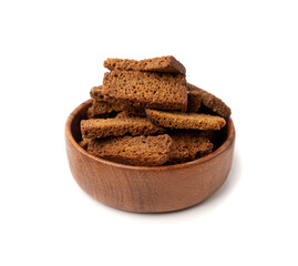 Rye Croutons, Brown Bread Rusks, Crispy Bread Cubes, Dry Rye Crouoton Crumbs, Brown Roasted Rusks