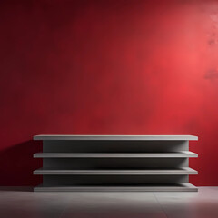 empty shelf on a wall, generative AI