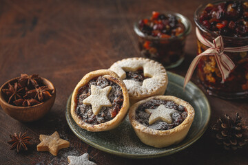 Christmas fruit mince pies