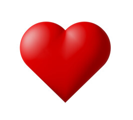 christmas valentines day red heart isolated on transparent or clear background, png photo 