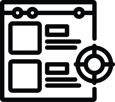 Beta version icon outline vector. Software code analysis. Software new version