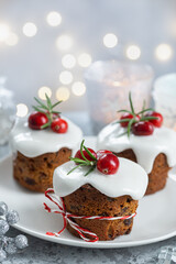 Christmas mini fruit cakes