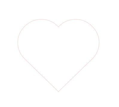 christmas valentines day heart isolated on transparent or clear background, png photo 