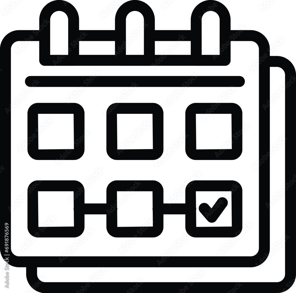 Poster improve checklist beta icon outline vector. quality assurance tasks. testing software script