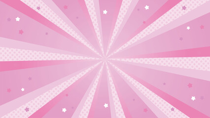 シンプルなデザインの目立つキラキラ集中線背景素材