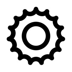 Cogwheel Line UI Icon