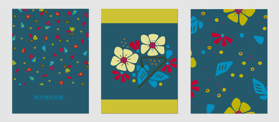 Fototapeta na wymiar Set of trending templates, abstract flowers, plants, elements, minimalism, hand drawn. Poster, room interior decor, design for textiles, postcard, concept, Vector