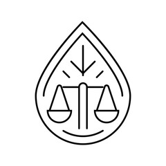 environmental compliance line icon vector. environmental compliance sign. isolated contour symbol black illustration