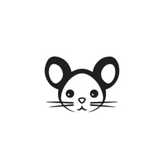 Mouse in cartoon, doodle style. Isolated 2d vector illustration in logo, icon, sketch style, Eps 10, black and white. AI Generative