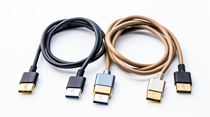 USB type C and USB 3.0 cables