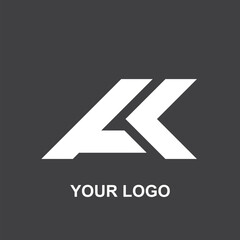 Obraz premium simple k logo