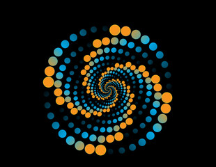 abstract spiral, background, effect
