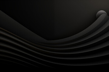 Dark Minimalist Wavy Background, Wallpaper.