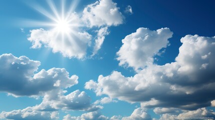 Flowing Clouds On Blue Sky Background, HD, Background Wallpaper, Desktop Wallpaper