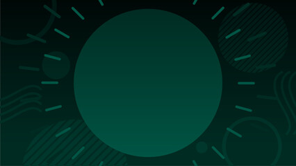 Dark Neon Green Circle Abstract Modern Soft Light Background