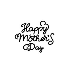 Fototapeta na wymiar Happy Mothers Day lettering