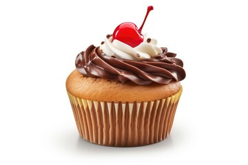 Delicious cupcake on white background, - Powered by Adobe