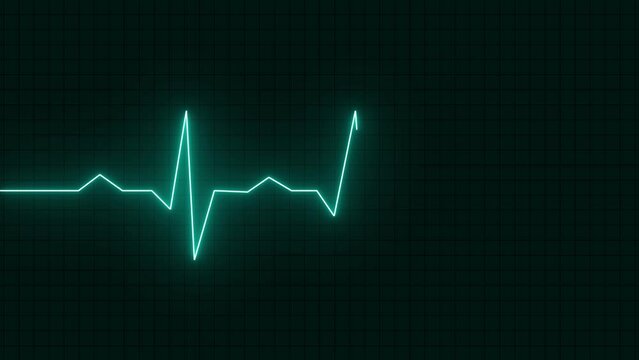 Heart beat icon ekg and cardio symbol. .Pulse rate vector. Flat style vector illustration. Neon heartrate sign with blue  glows.