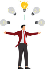 Business idea Businessman, Growth, balance, success, business opportunities concept