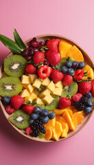 fruit salad in a bowl