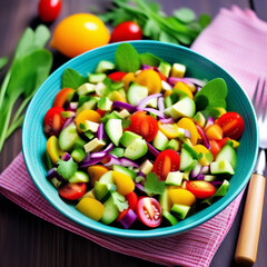 vegetable salad in a bowl
