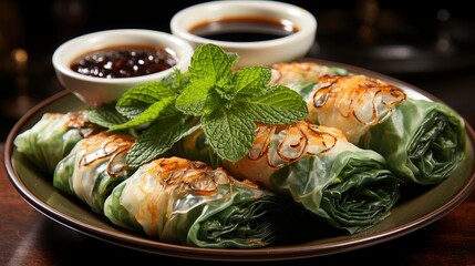 Delicious Fried Spring Rolls Typical South, HD, Background Wallpaper, Desktop Wallpaper