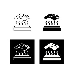 Hot Surface Vector Icon