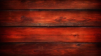 Red Wooden Planks Background