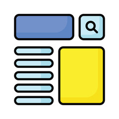 Take a look at this beautifully designed website wireframes, wireframing, layout, template icon