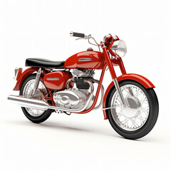 Classic Cruiser Motorcycle with Two Cylinder Engine