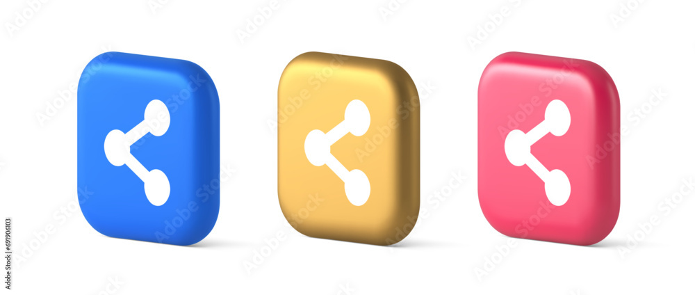 Poster decentralize compound connection encrypted network button cyberspace management 3d icon