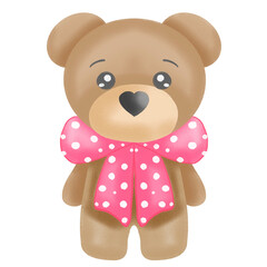 teddy bear with flower