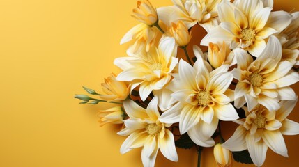 Obraz na płótnie Canvas Beautiful Flowers Bright Yellow White, HD, Background Wallpaper, Desktop Wallpaper