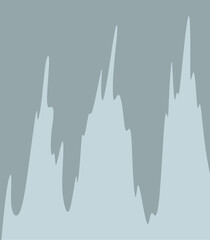 Frosty patterns on the window linear drawing.Hand-made vector illustration 