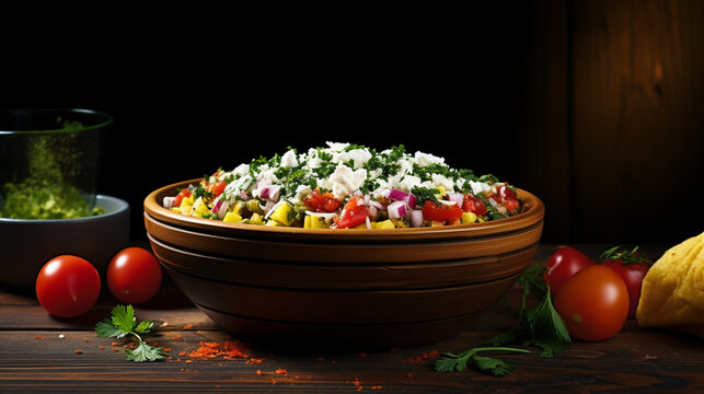 salad HD 8K wallpaper Stock Photographic Image 