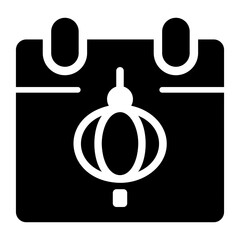 chinese new year glyph icon