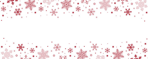 banner christmas card with snowflake border vector illustration EPS10
