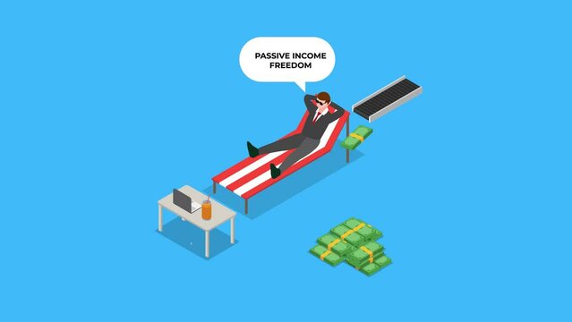 Successful businessman and passive income