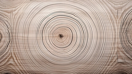 Wooden Texture with Tree Ring Patterns