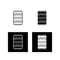 Beach Towel Vector Icon