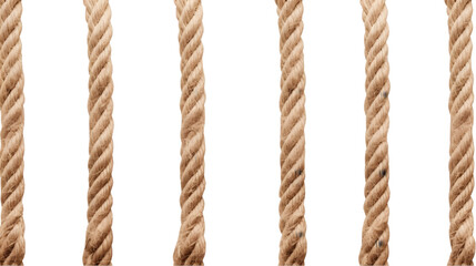 rope for decoration and covering on the transparent background isolated on white background. Generative AI.
