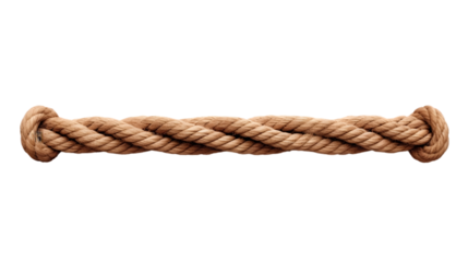 rope for decoration and covering on the transparent background isolated on white background. Generative AI.