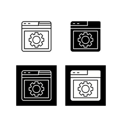 Browser Setting Vector Icon