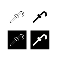 Walking Stick Vector Icon