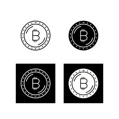 Bitcoin Currency Vector Icon