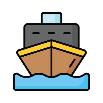 recommend clip art: Motor yacht vector design, boat for sea traveling icon, luxury ship for trip or party in the ocean