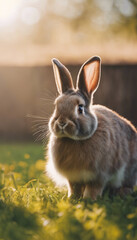 Fototapeta premium rabbit in the garden