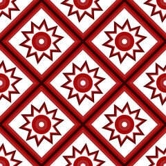 Vektor - Geometric colored illustration, seamless pattern.