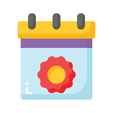 Get hold this catchy vector of calendar, concept icon of schedule