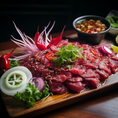 Spicy Thai Beef Tartare from the Northeast